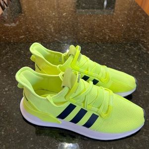 Mens Adidas Neon sneakers size 11.